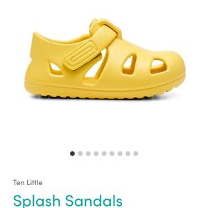 Kids Yellow Splash Sandals